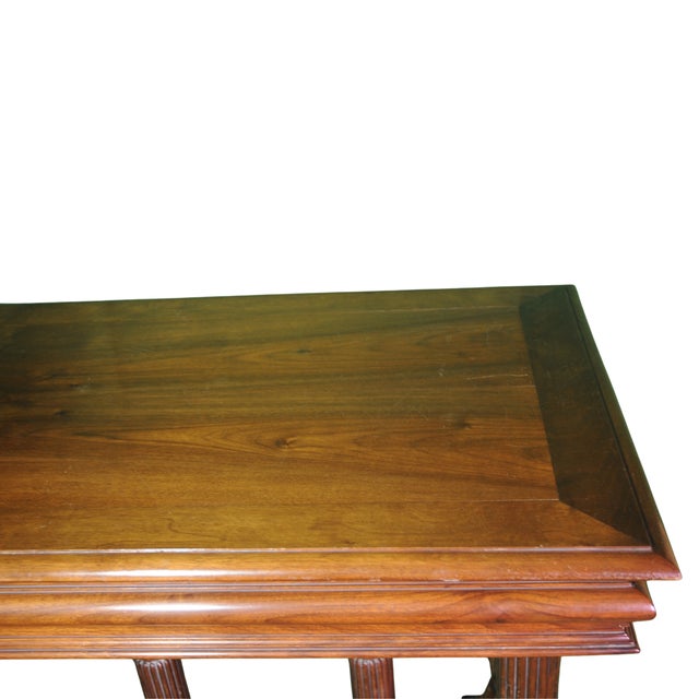 French Renaissance Revival Console Table with Turned Columns, 1890 For Sale - Image 3 of 11