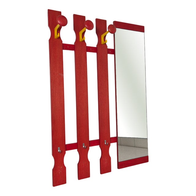 Mid-Century Wardrobe with Mirror, Germany, 1960s For Sale