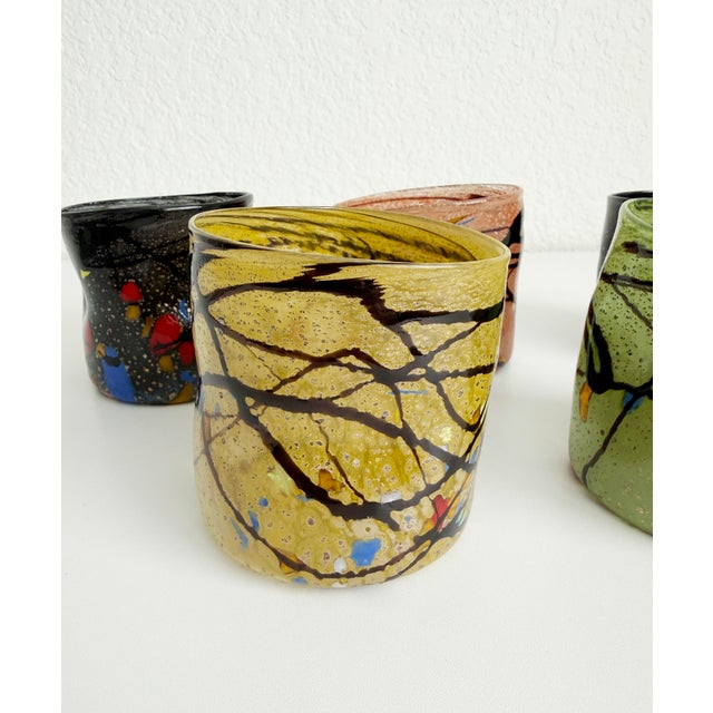 Late 20th Century Murano Goto Style Tumblers - Set of Five For Sale - Image 5 of 13