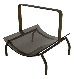 Vintage Magazine Rack in Brass and Curved Glass from Fontana Arte, 1960s