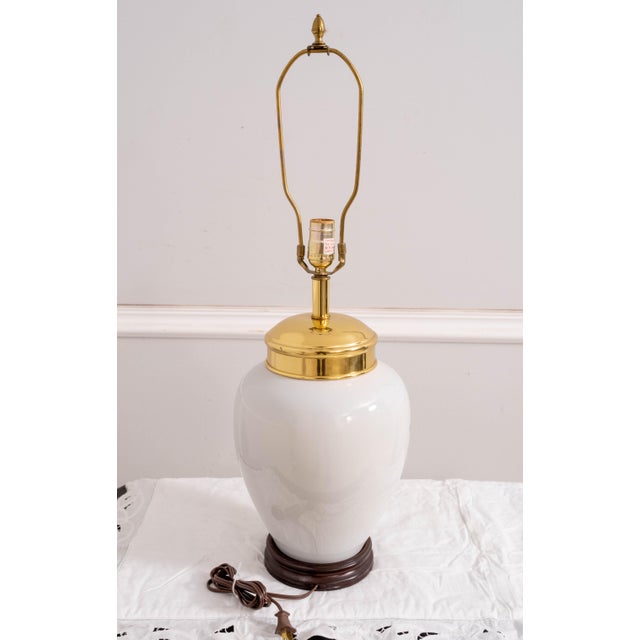 Traditional 1980s Attributed to Delft Porcelain Williamsburg Virginia Tobacco Jar Lamp For Sale - Image 3 of 16