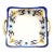 1950s Noritake Porcelain Square Handled Dish With Blue and Yellow Butterfly Motif For Sale