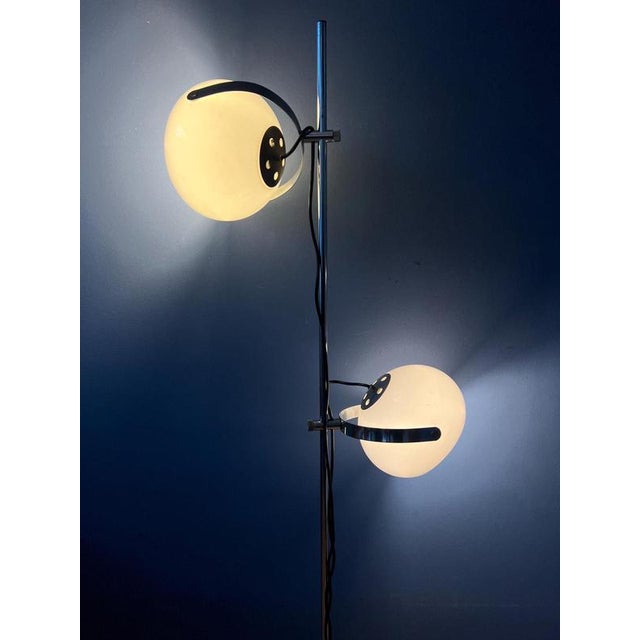 Vintage White Mushroom Floor Lamp from Dijkstra For Sale - Image 13 of 13