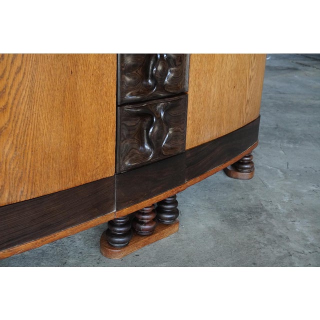 Amsterdamse School Cabinet by Willem Rädecker, Netherlands, 1920s For Sale - Image 3 of 12