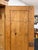 Antique European Pine Wardrobe Two Door Armoire Turned Feet, Natural Wood For Sale - Image 14 of 17