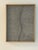 Simple elegance - minimalist plaster painting in gray with a wavery line centered.
