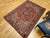 Antique Persian Heriz Serapi Rug, Hand-Knotted Wool, Geometric Pattern, Brick-Red & Blue, 5x7 For Sale - Image 9 of 18