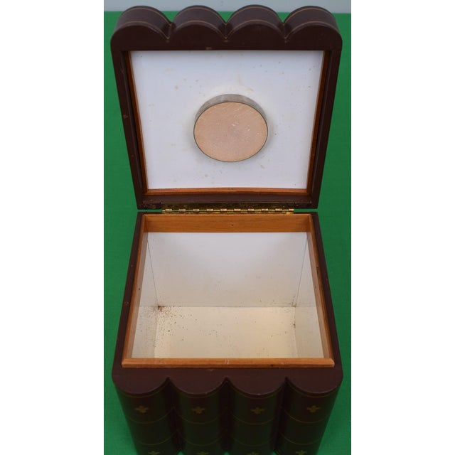 Animal Skin Four Volume Faux Book Humidor For Sale - Image 7 of 10