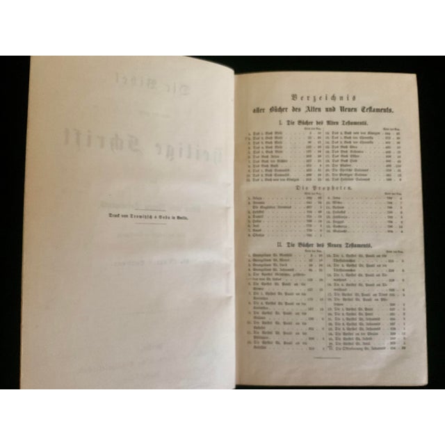 Antique 19th Century Holy Bible in German Circa 1898 For Sale - Image 13 of 18