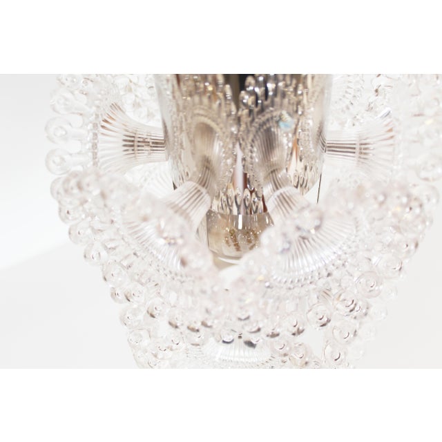 Vintage Chrome Pendant Lamp from Sölken Leuchten, 1970s For Sale - Image 6 of 9