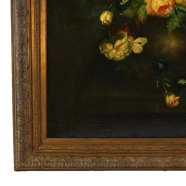 Monumental Floral Still Life Giclee, Framed, 20th Century For Sale - Image 12 of 12