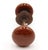 Mid 20th Century Vintage Reddish Brown Ceramic Passage Door Knob Set For Sale - Image 5 of 5