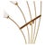 Mid-Century Modern Monza Brass Floor Lamp with Murano Glass Shades by Angelo Lelli attributed Arredoluce, Italy, 1950s For Sale - Image 3 of 9