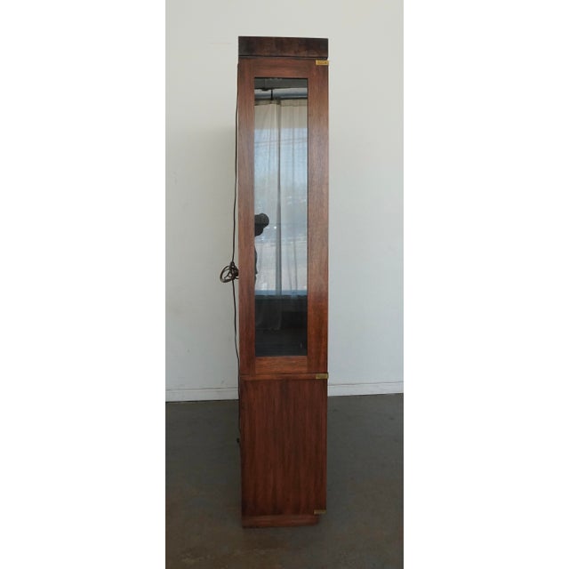 Hickory Manufacturing Company Vintage Hickory Manufacturing Company Burl Wood Cabinet For Sale - Image 4 of 18