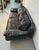 Textile Late 20th Century Stylish Modern Black Leather Sofa For Sale - Image 7 of 13