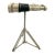 Binoculars Chrome Double Lenses on Tripod Stand Vintage Nautical Office Decor For Sale