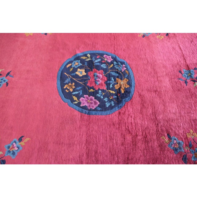 Antique Art Deco Chinese Rug 8'11" X 1'7" For Sale - Image 12 of 13