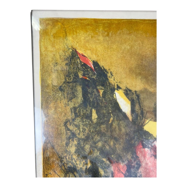 Vintage Hoi Lebadang Large Abstract Lithograph Pencil Signed For Sale - Image 11 of 12