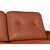 Wood Danish Modern Teak Sofa With Caned Sides Restored in New Leather For Sale - Image 7 of 16