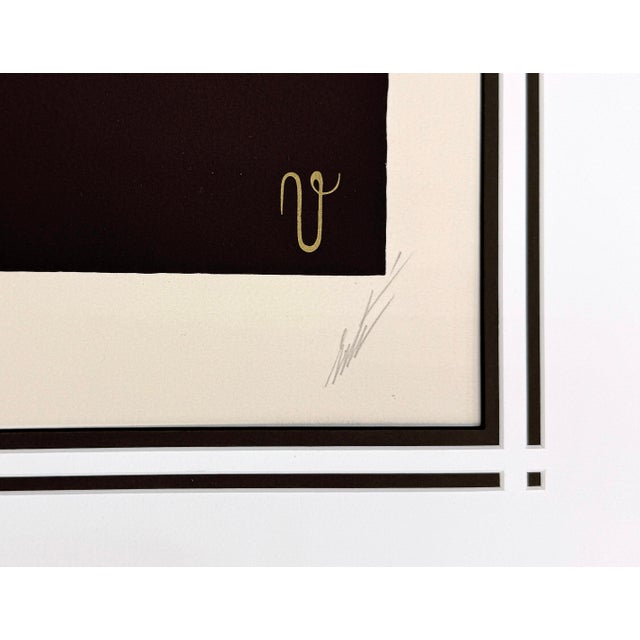 Serigraph in colors on paper from the Alphabet Suite. Hand signed by Erte lower right. Hand numbered EA lower left (there...