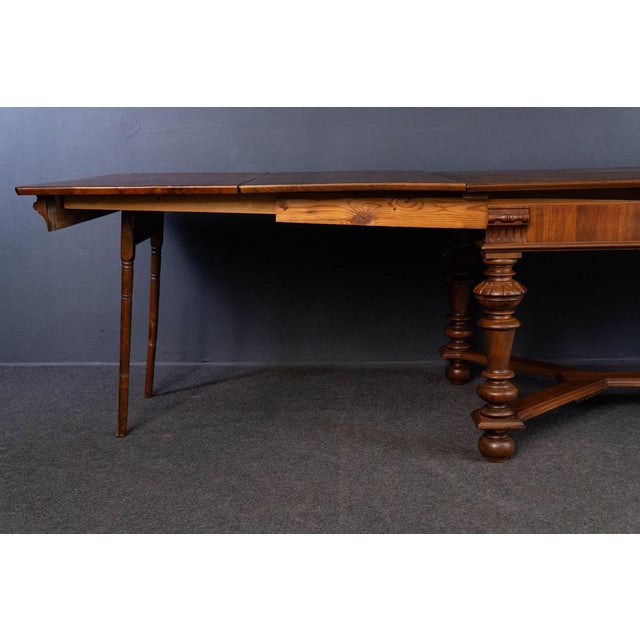 Antique Double Extendable Table For Sale - Image 15 of 18
