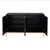 Transitional Pasargad Home Solani 4-Door Sideboard With Gold Metal Legs & 6 Shelves For Sale - Image 3 of 10