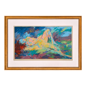 LeRoy Neiman, Homage to Boucher (Framed, Large Hand Signed Serigraph), 1972