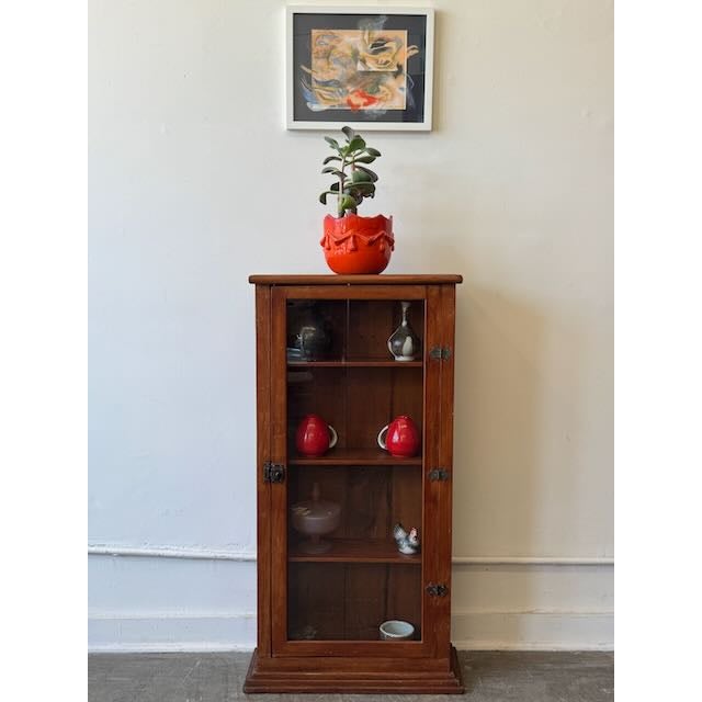 Wood Antique Pine Display Case For Sale - Image 7 of 11