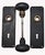 Slate Gray Late 19th Century Historic Bower-Barff Interior Doorknob Set - Set of 4 For Sale - Image 8 of 8