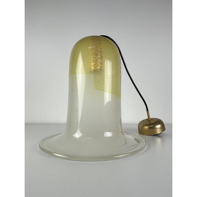 Mid-Century Modern Bell Lamp in Murano Glass and Brass, 1960s For Sale - Image 13 of 16