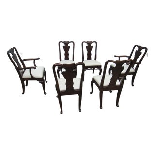 1980s Thomasville Cherry Dining Room Chairs Designer For Sale