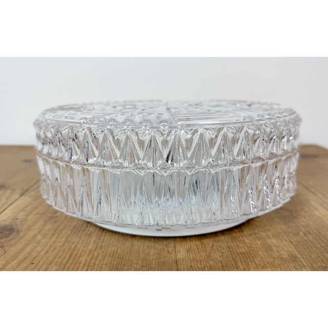 Metal Vintage Glass Wall Light, 1970s For Sale - Image 7 of 17