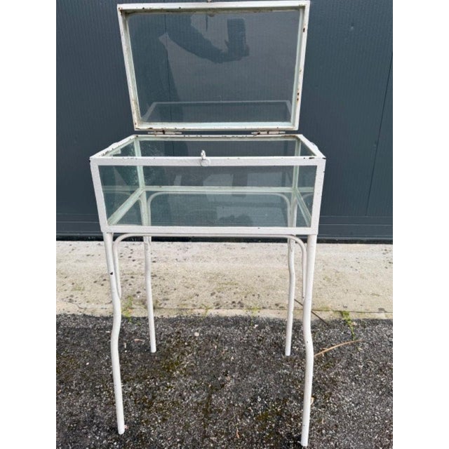 Metal Doctor's Office Display Cabinet with Notice Board, 1950s For Sale - Image 7 of 7