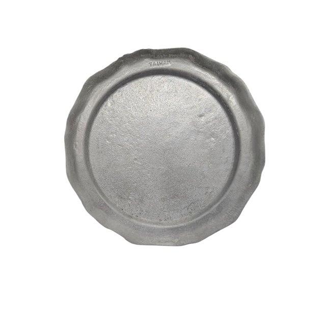 1980s Armetale Country French Pewter Dinner Plate For Sale - Image 4 of 6