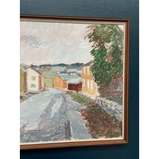 1980s John Hedman, City View, 1982, Oil Painting on Panel, Framed For Sale - Image 5 of 18