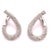 14Kt White Gold Latch Back Earrings with .50 Total Diamond Weight. Total Gold Weight 5.6 Grams.