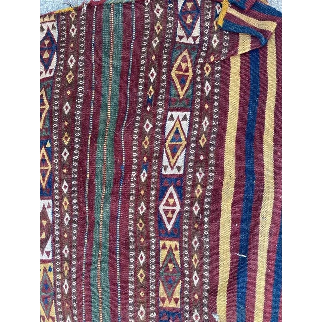 Vintage Double Face Horse Cover Kilim For Sale - Image 17 of 18
