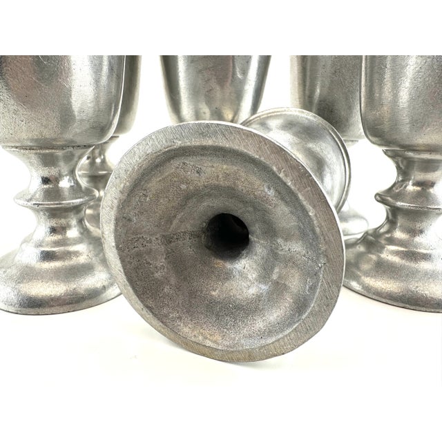 Mid 20th Century Armetale Royal Wilton Plough Tavern Pewter Goblets, Set of 6 For Sale - Image 9 of 13