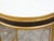 Italian Midcentury Gilt Metal Table with Marble Top and In-Curving Stretchers For Sale - Image 4 of 10