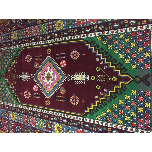 Textile Long Vintage Moroccan Rabat Rug For Sale - Image 7 of 11