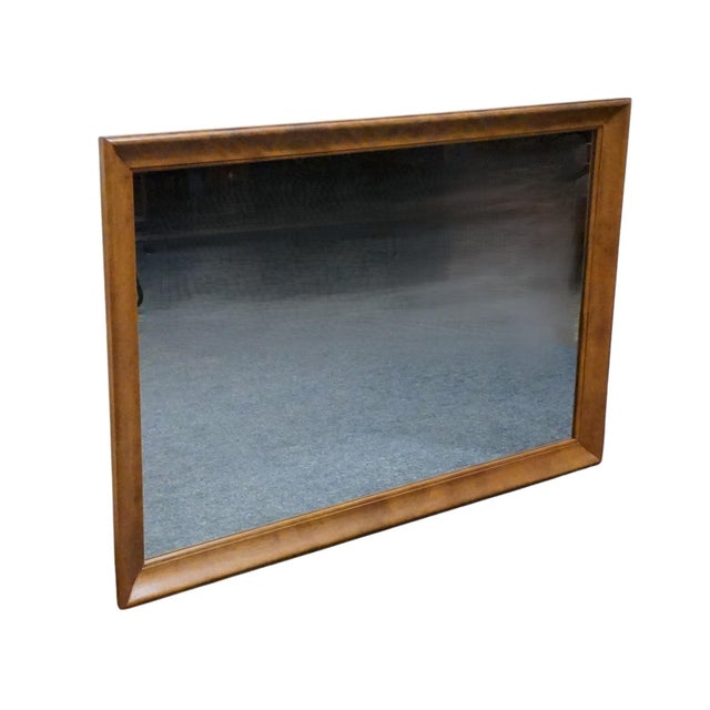 American Ethan Allen Heirloom Nutmeg Maple Early American Colonial 48" Mirror 10-5050 For Sale - Image 3 of 7