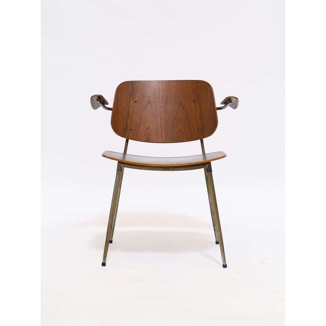 Mid-Century Modern Børge Mogensen Armchair For Sale - Image 3 of 9