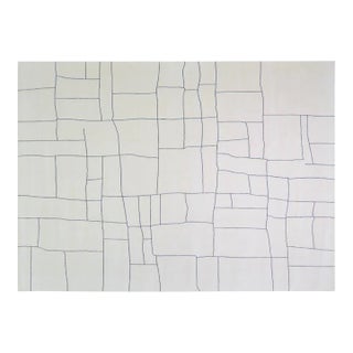 Moroccan Azilal Hand Knotted Wool Rug,8'1"X10' For Sale