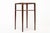 Art Nouveau Antique French Art Nouveau Handpainted Mahogany Small Wood & Glass Side Table For Sale - Image 3 of 11