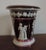 English 1810 English Regency Pink Luster Pearlware Classical Figure Urn Vase For Sale - Image 3 of 11