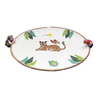 Lynn Chase Jungle Jubilee Serving Platter For Sale
