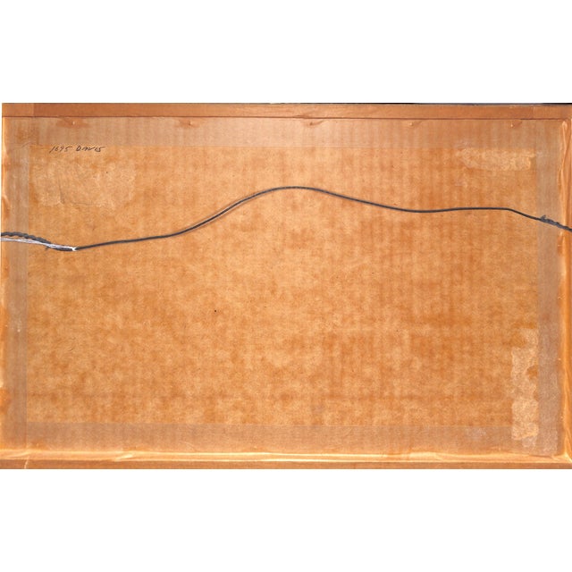 Property from the Estate of Mary S.B. Braga Signed w/ initials 'ERS' lower right Art Sz: 6"H x 13 3/4"W Frame Sz: 11 1/2"H...