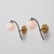 Metal Vintage Italian Brass and Opaline Globe Sconces, 1950s, Set of 2 For Sale - Image 7 of 12