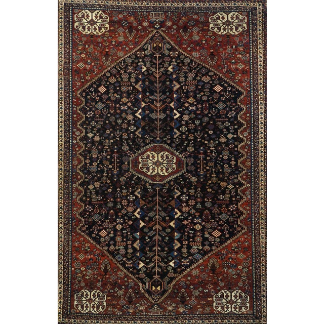 Vintage Afshar Rug 4'0'' X 7'0'' For Sale - Image 11 of 11