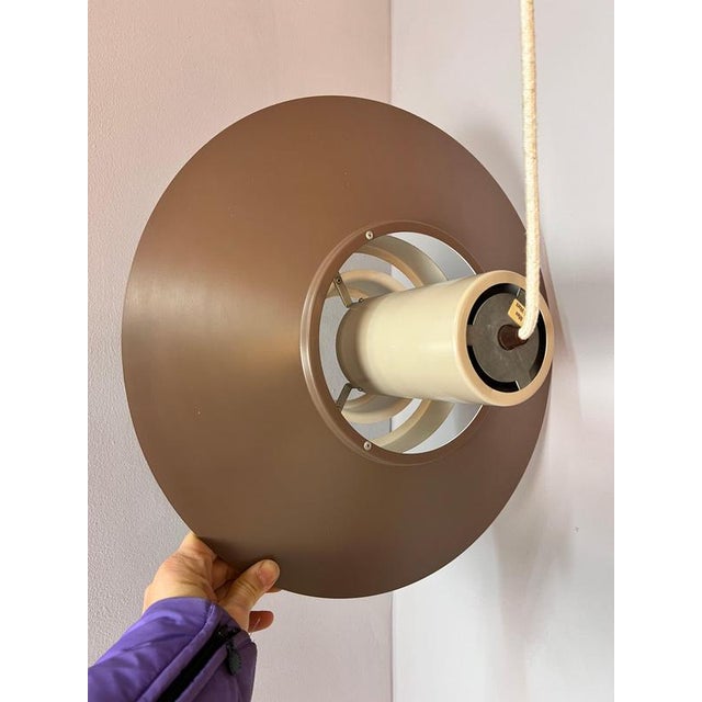 Falcon Pendant Lamp in Brown by Andreas Hansen for Fog & Mørup For Sale - Image 5 of 11